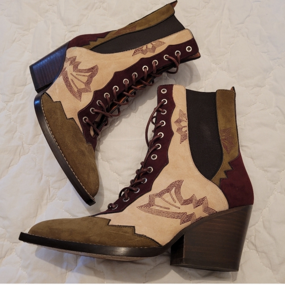 Deadstock Coach lace up bootie - Picture 15 of 16